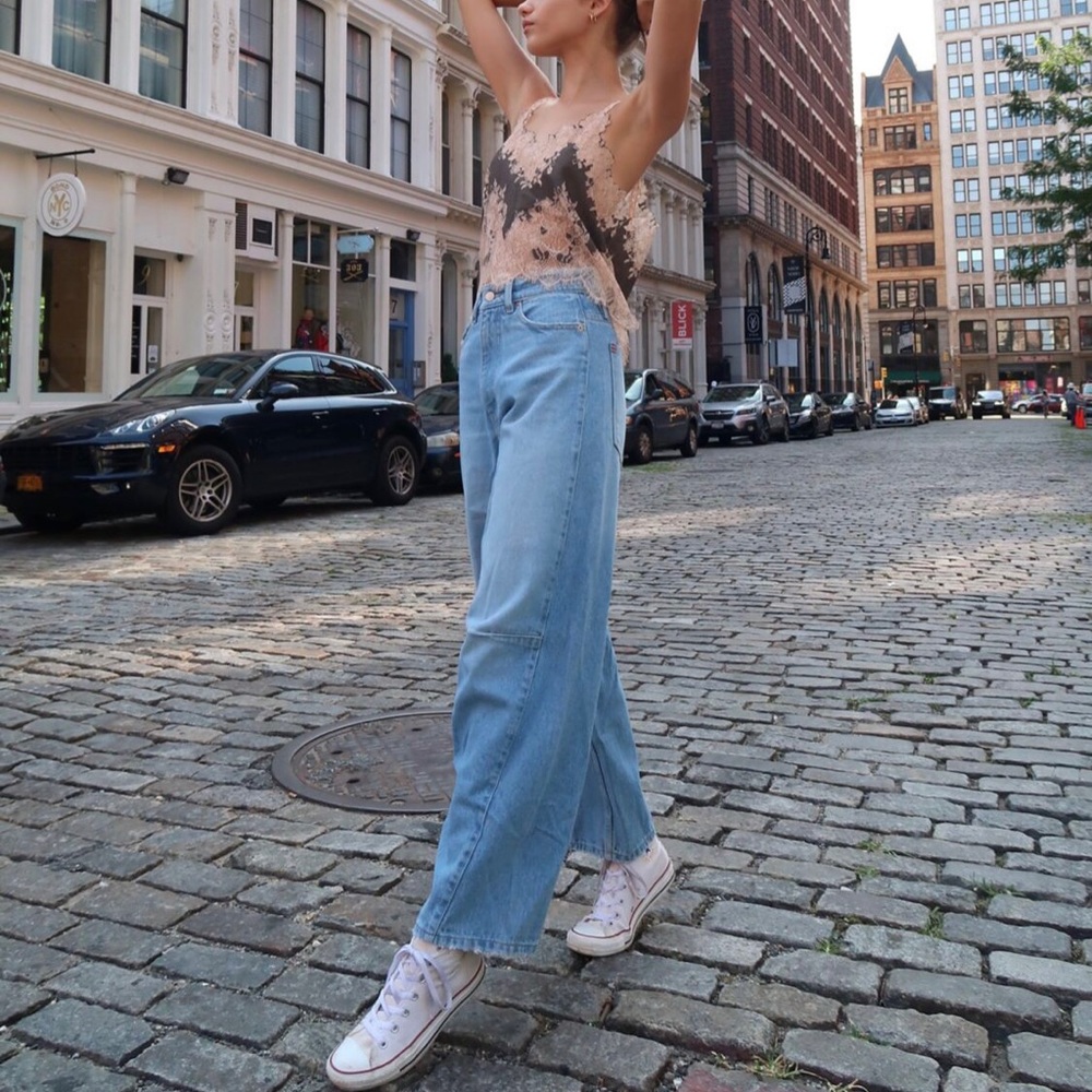 BDG Rih Extreme Baggy Jean - Light Indigo